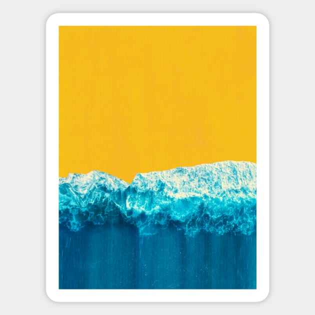 Yellow Tide Magnet by MidnightCoffee